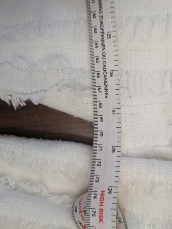 Gilli Cream Ribbed Funnel Neck Sweater - Picture 4 of 5